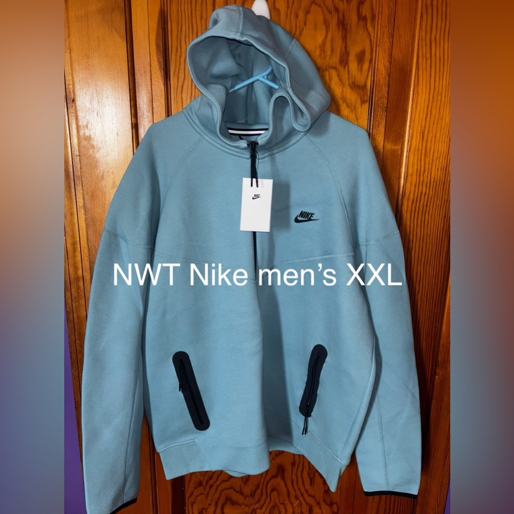 Nike Men's Light Blue Hoodie XXL